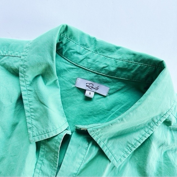 Rails Kelly Green Oversized Button Down Shirt - Picture 7 of 9